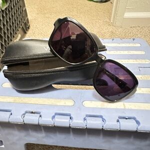 Vogue eyewear sunglasses black with rhinestone